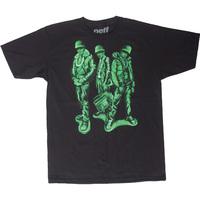 Neff Run Green T-Shirt - Black
