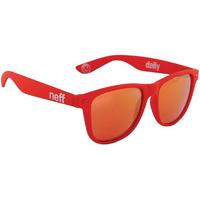 neff daily sunglasses soft touch red