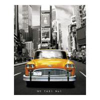 new york taxi mini poster 40 x 50cm