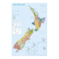 New Zealand Map - Maxi Poster - 61 x 91.5cm