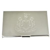 Newcastle United Fc Official Embossed Football Crest Business Card Holder (one