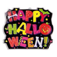 Neon Happy Halloween 3d Signs