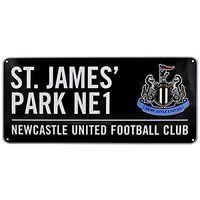 Newcastle United Colour Street Sign