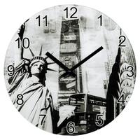 new york wall clock glass silent