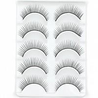 new 5 pairs natural black long thick false eyelashes eyelash eye lashe ...