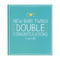 New Baby Twins Congratulations Card