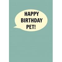 Newcastle- Happy Birthday Pet | Happy Birthday Card | DI1059