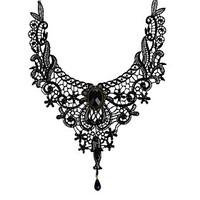 Necklace Choker Necklaces Jewelry Wedding / Party / Daily / Casual Fashion Lace Black 1pc Gift