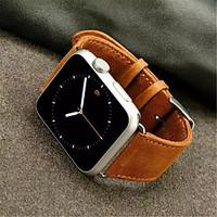 Newest Crazy Horse Watchband Simple PU for iWatch Watchband 38mm/42mm Assorted Colors