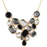 Necklace Vintage Necklaces / Statement Necklaces Jewelry Party / Daily / Casual Fashion Alloy / Rhinestone Black 1pc Gift