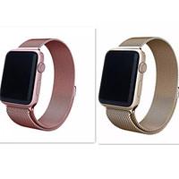 New Milanese Loop Stainless Mesh Replacement Wrist Band for Apple Watch Sport Edition Champagne Gold And Rose 38mm 42mm