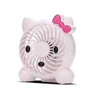 New Cartoon Fashion USB Mini Fan Student Office Computer Fan Built-in 18650 Rechargeable Small Fan