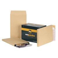 New Guardian Envelopes Heavyweight Peel and Seal Gusset 25mm 130gsm Manilla [Pack 100]