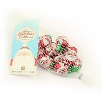 Net of chocolate Santa eggs