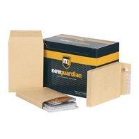 New Guardian Envelopes Heavyweight Peel and Seal Gusset 25mm 130gsm Manilla [Pack 100]