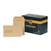 New Guardian Envelopes Heavyweight Pocket Press Seal Window Manilla C5 [Pack 250]
