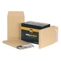 New Guardian (C4) Peel And Seal Gusset (25mm) Envelopes 130g/m2 (Manilla) Box of 100 Envelopes