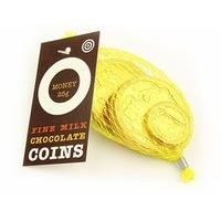 Net of Victorian gold chocolate coins - 25g net of coins