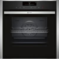 Neff B58VT28N0B Slide and Hide Electric Single Oven in Stainless Steel with VarioSteam