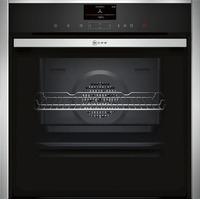 Neff B57VS24N0B Slide and Hide Electric Single Oven in Stainless Steel with VarioSteam