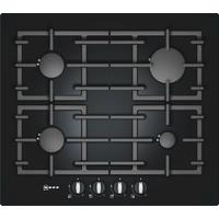 Neff T62S26S1 60cm Gas on Glass Hob in Black with Cast Iron Pan Supports