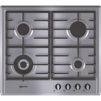 neff t22s46n0 series 2 60cm gas hob in stainless steel with cast iron  ...