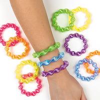 Neon Slinky Spiral Bracelets (Pack of 6)