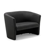 Neo Twin Tub Black Fabric Chair