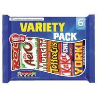 Nestle Variety 6 Pack Chocolate Bars 264g 12297992