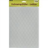 Nellie\'s Choice A4 Embossing Folder - Lattice 345214