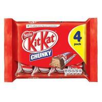 Nestle Chunky Milk Chocolate KitKat Bars Pack of 4 Bars 12166097