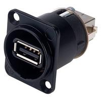 Neutrik NAUSB-W-B Reversible USB Changer Black A  B