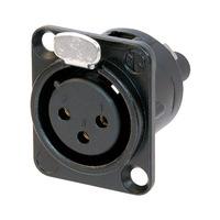 neutrik nc3fd s 1 b 3 pole screw terminal socket