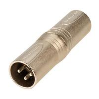 neutrik na3mm male male xlr gender changer