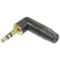 Neutrik NTP3RC-B 3.5mm Audio Right Angle Plug (Black/gold)