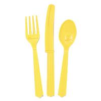 Neon Yellow Cutlery