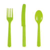 neon green cutlery