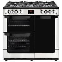 New World 444444210 Vision 900G 90cm Gas Range Cooker in Stainless Ste