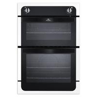 New World 444441625 90cm Built In Twin Cavity Gas Oven White Trim