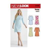 new look easy knit dress sewing pattern 6428