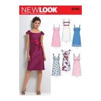 New Look Ladies Sewing Pattern 6749 Fitted Dresses