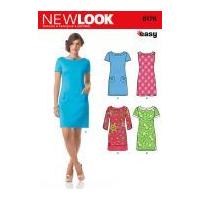 New Look Ladies Easy Sewing Pattern 6176 Above Knee Shift Dresses