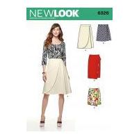 New Look Ladies Easy Sewing Pattern 6326 Wrap Skirts