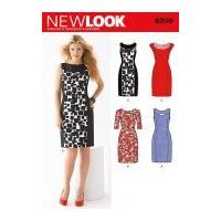 new look ladies sewing pattern 6209 princess seam fitted dresses