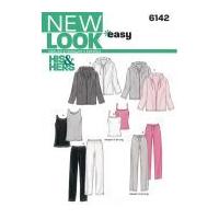 New Look Ladies Easy Sewing Pattern 6142 Tracksuit Tops, Pants & Jackets