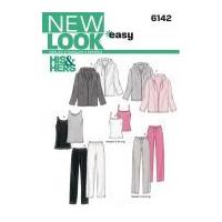 new look ladies easy sewing pattern 6142 tracksuit tops pants jackets