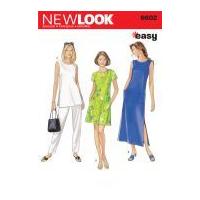 New Look Ladies Easy Sewing Pattern 6602 Tunic Tops, Dresses & Pants