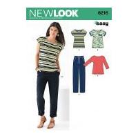 New Look Ladies Easy Sewing Pattern 6216 Casual Tops & Pants