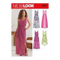 New Look Ladies Sewing Pattern 6282 Summer Dresses with Overlay