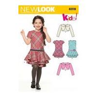 new look childrens easy sewing pattern 6319 dresses jacket